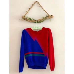 Vintage Bowie Lightning Bolt Sweater